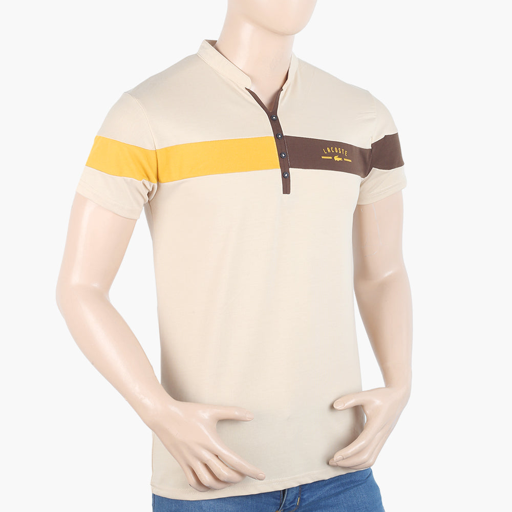 Men's Half Sleeves Polo T-Shirt - Fawn, Men's T-Shirts & Polos, Chase Value, Chase Value