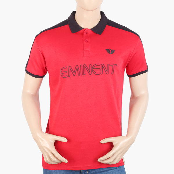 Men's Eminent Half Sleeves Polo T-Shirt - Red, Men's T-Shirts & Polos, Eminent, Chase Value