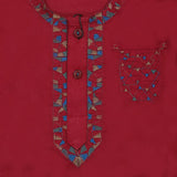 Newborn Boys Shalwar Suit - Maroon, Kids, Newborn Boys Sets And Suits, Chase Value, Chase Value