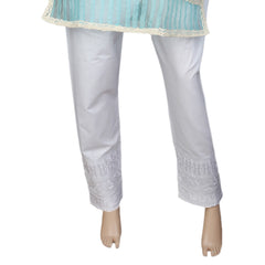 Women's Embroidered Trouser - White, Women, Pants & Tights, Chase Value, Chase Value