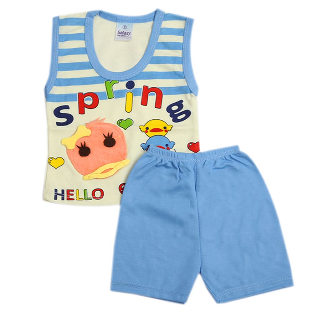 Newborn Boys Sando Suit - Blue, Newborn Boys Sets & Suits, Chase Value, Chase Value