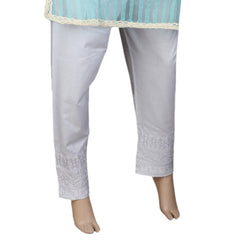 Women's Embroidered Trouser - White, Women, Pants & Tights, Chase Value, Chase Value