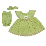 Newborn Girls Half Sleeves Suit - Green, Kids, Newborn Girls Sets And Suits, Chase Value, Chase Value