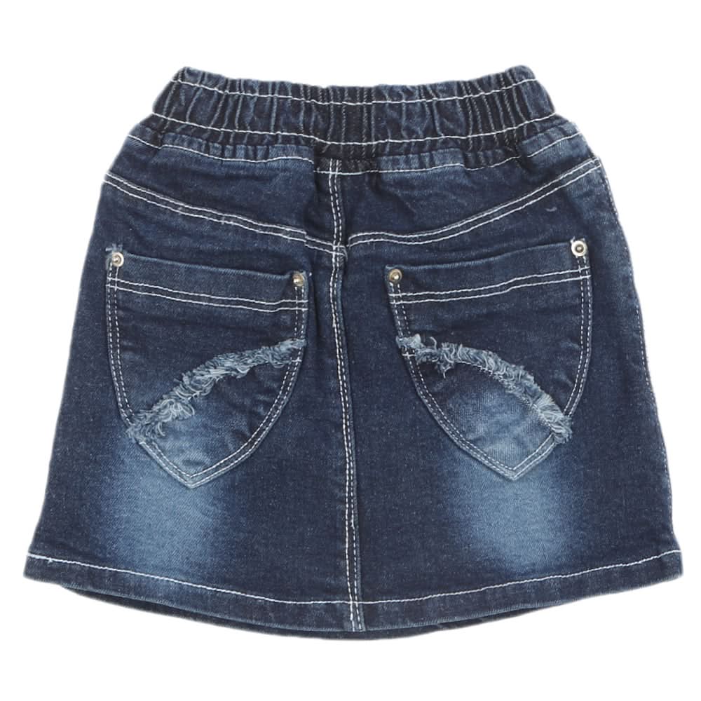 Girls Denim Skirts - Dark Blue, Girls Shorts Skirts, Chase Value, Chase Value