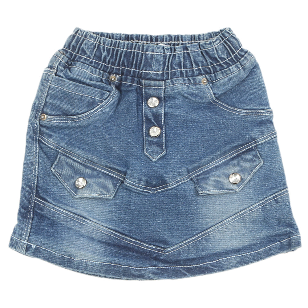 Girls Denim Skirts - Light Blue, Girls Shorts Skirts, Chase Value, Chase Value