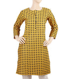 Women's Printed Khaddar Kurti 5070 - Mustard, Women, Ready Kurtis, Chase Value, Chase Value