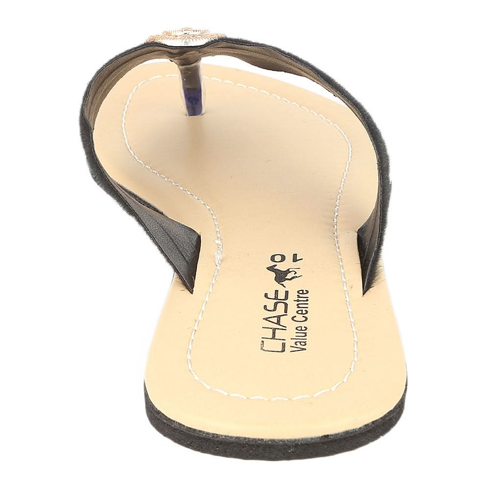 Women's Slipper  (J-521) - Black, Women, Slippers, Chase Value, Chase Value