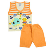 Newborn Boys Sando Suit - Orange, Newborn Boys Sets & Suits, Chase Value, Chase Value
