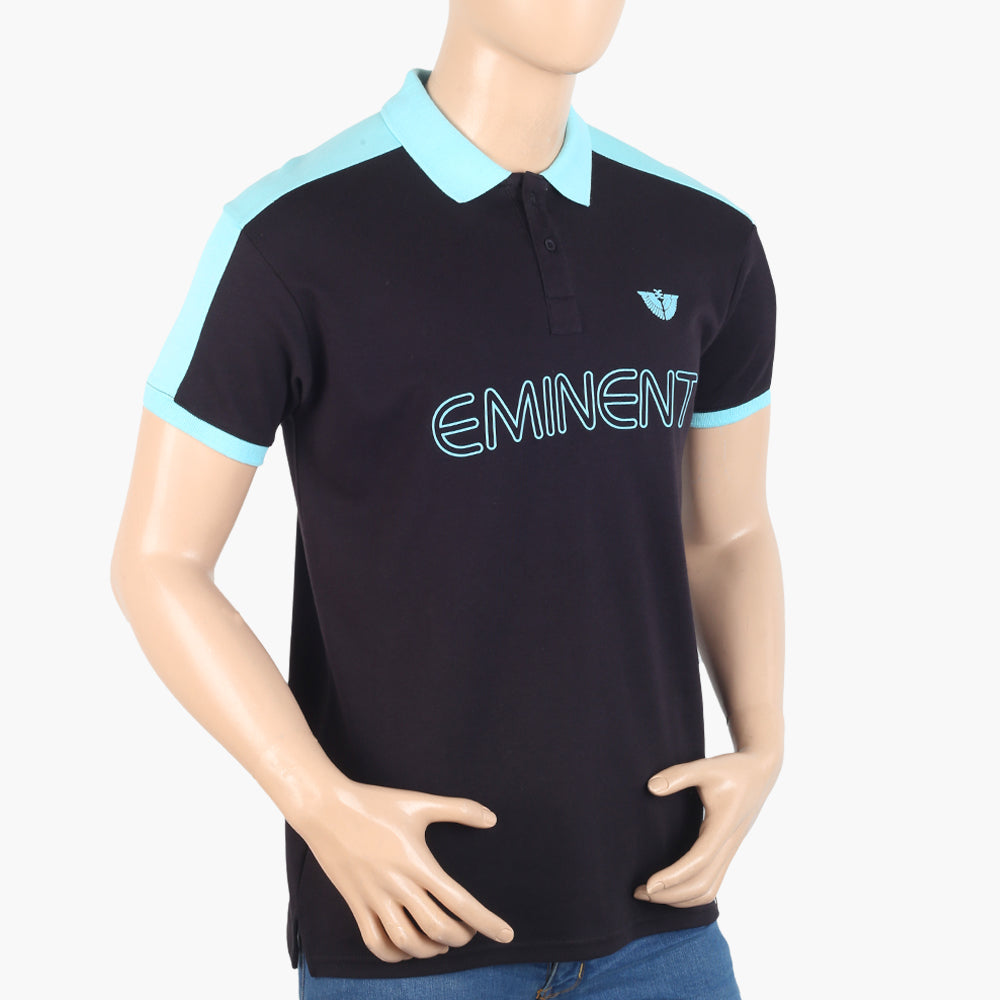 Men's Eminent Half Sleeves Polo T-Shirt - Black, Men's T-Shirts & Polos, Eminent, Chase Value