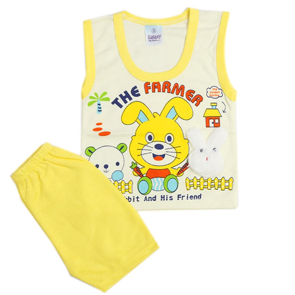 Newborn Boys Sando Suit - Yellow, Newborn Boys Sets & Suits, Chase Value, Chase Value