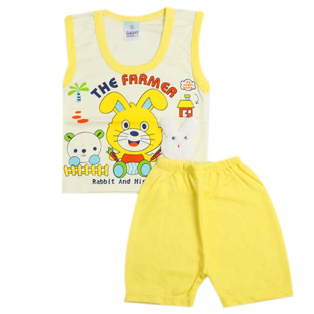 Newborn Boys Sando Suit - Yellow, Newborn Boys Sets & Suits, Chase Value, Chase Value