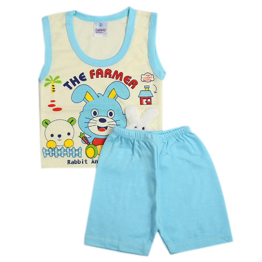 Newborn Boys Sando Suit - Blue, Newborn Boys Sets & Suits, Chase Value, Chase Value