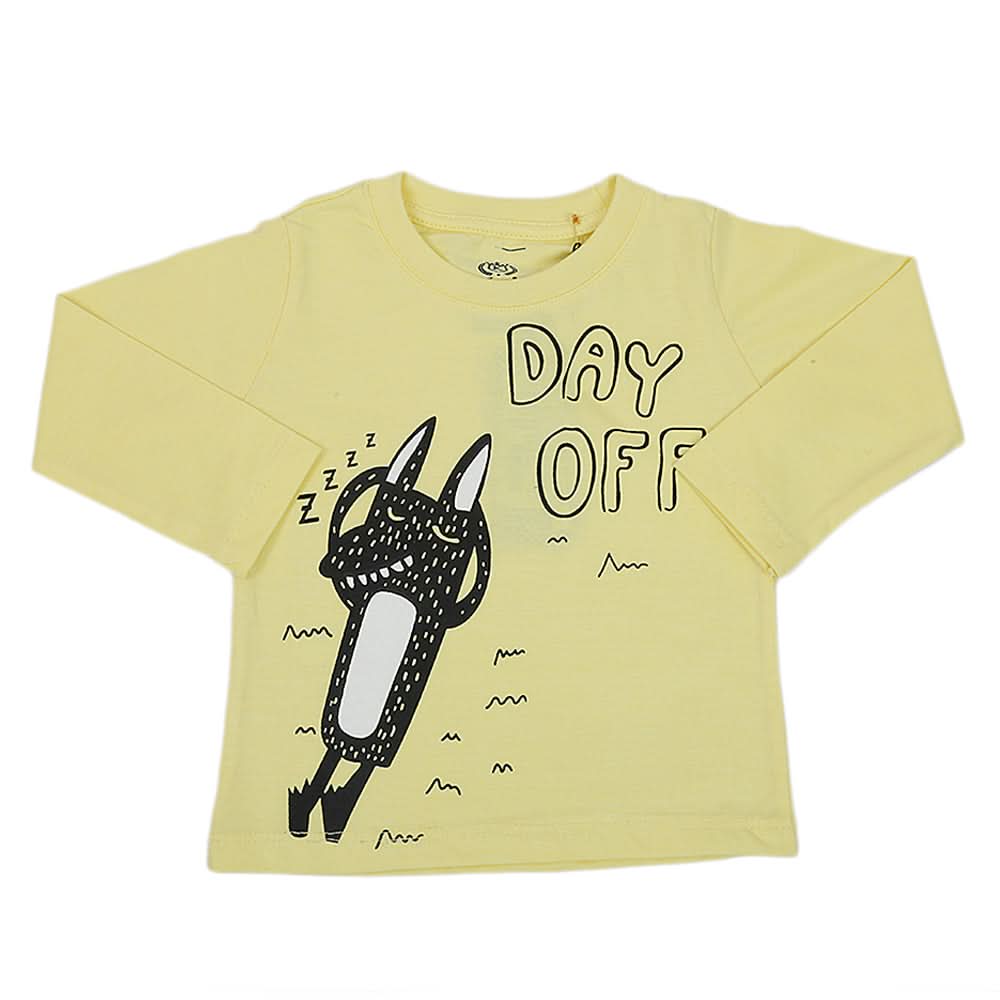 Boys Full Sleeves T-Shirt - Yellow, Kids, Boys T-Shirts, Chase Value, Chase Value