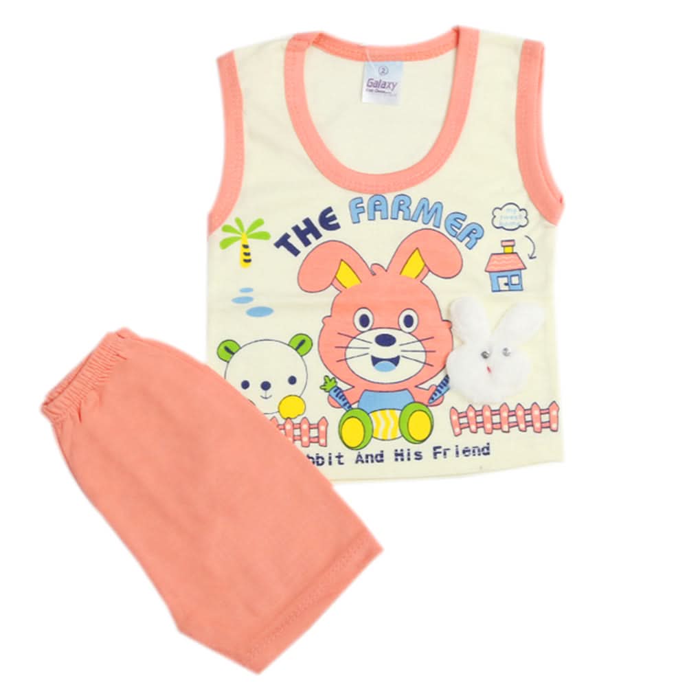 Newborn Boys Sando Suit - Peach, Newborn Boys Sets & Suits, Chase Value, Chase Value