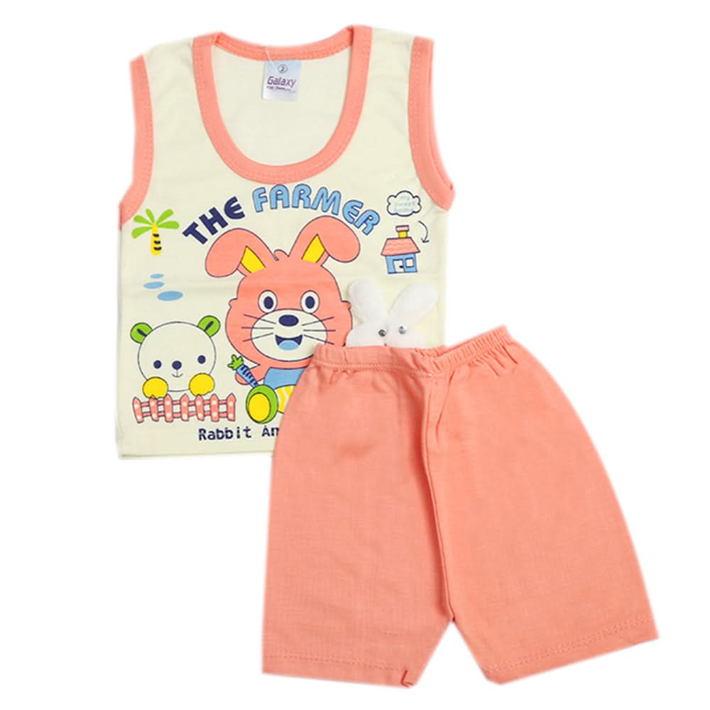 Newborn Boys Sando Suit - Peach, Newborn Boys Sets & Suits, Chase Value, Chase Value
