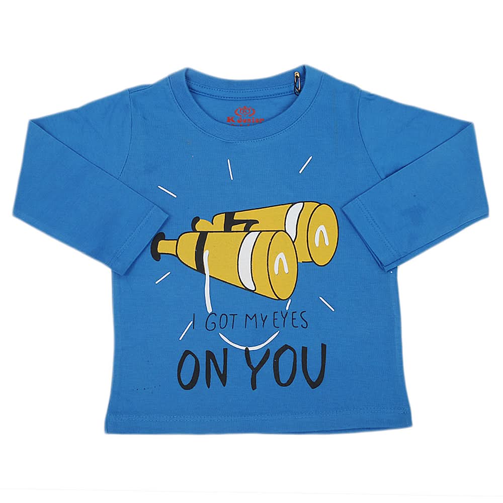 Boys Full Sleeves T-Shirt - Blue, Kids, Boys T-Shirts, Chase Value, Chase Value
