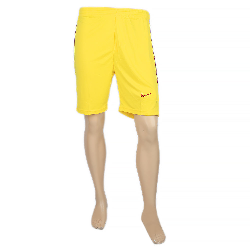 Men's Embroidered Stripe Short - Yellow & Maroon, Men, Shorts, Chase Value, Chase Value