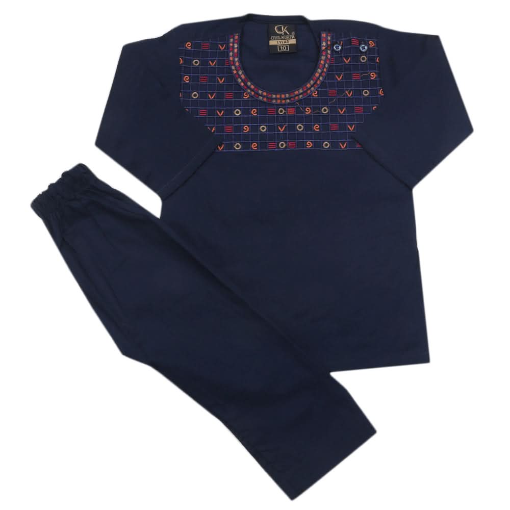 Newborns Boys Shalwar Suits - Navy Blue, Kids, Newborn Boys Shalwar Suits, Chase Value, Chase Value