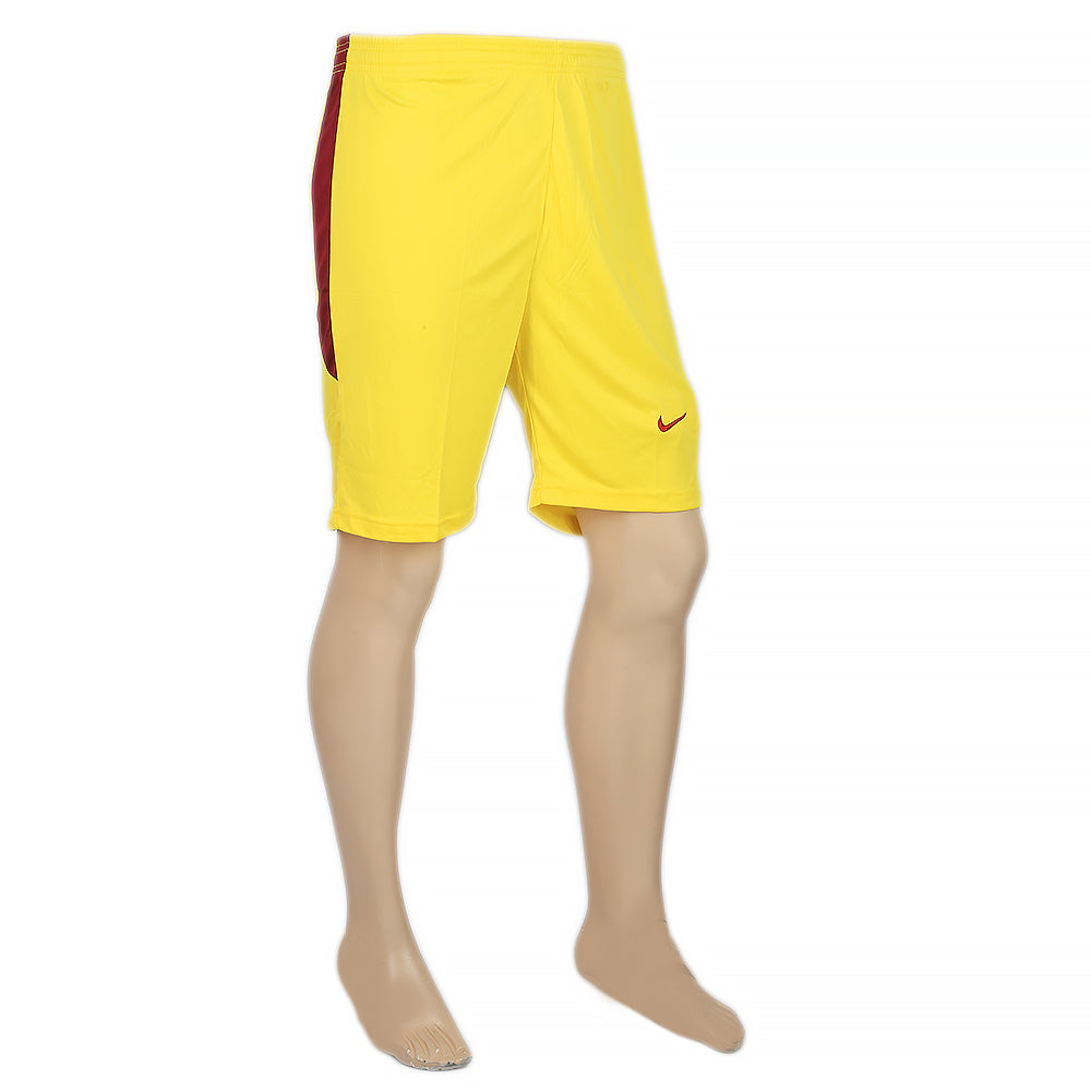 Men's Embroidered Stripe Short - Yellow & Maroon, Men, Shorts, Chase Value, Chase Value