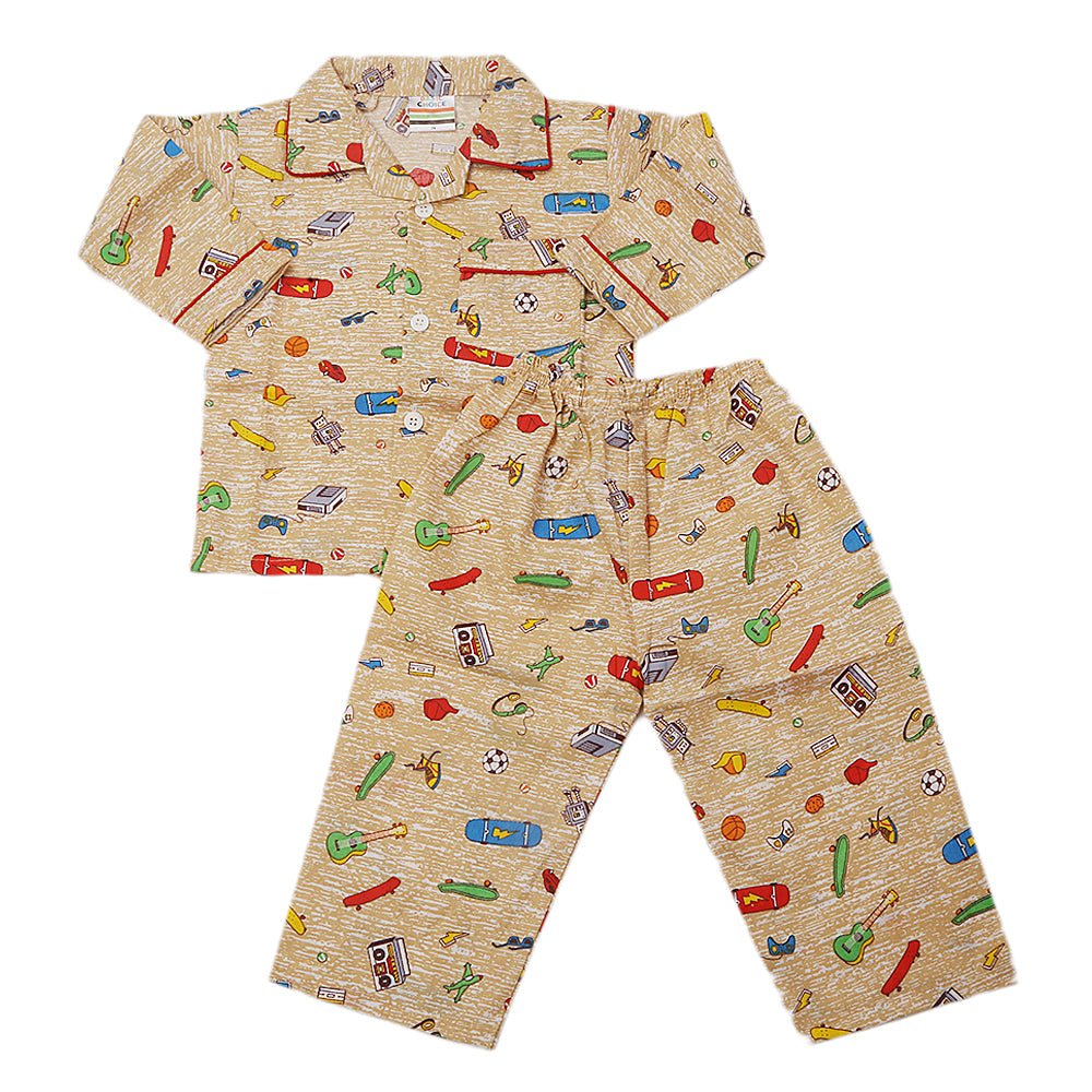 Boy'S Full Sleeves Night Suit - Multi, Kids, Boys Sets And Suits, Chase Value, Chase Value