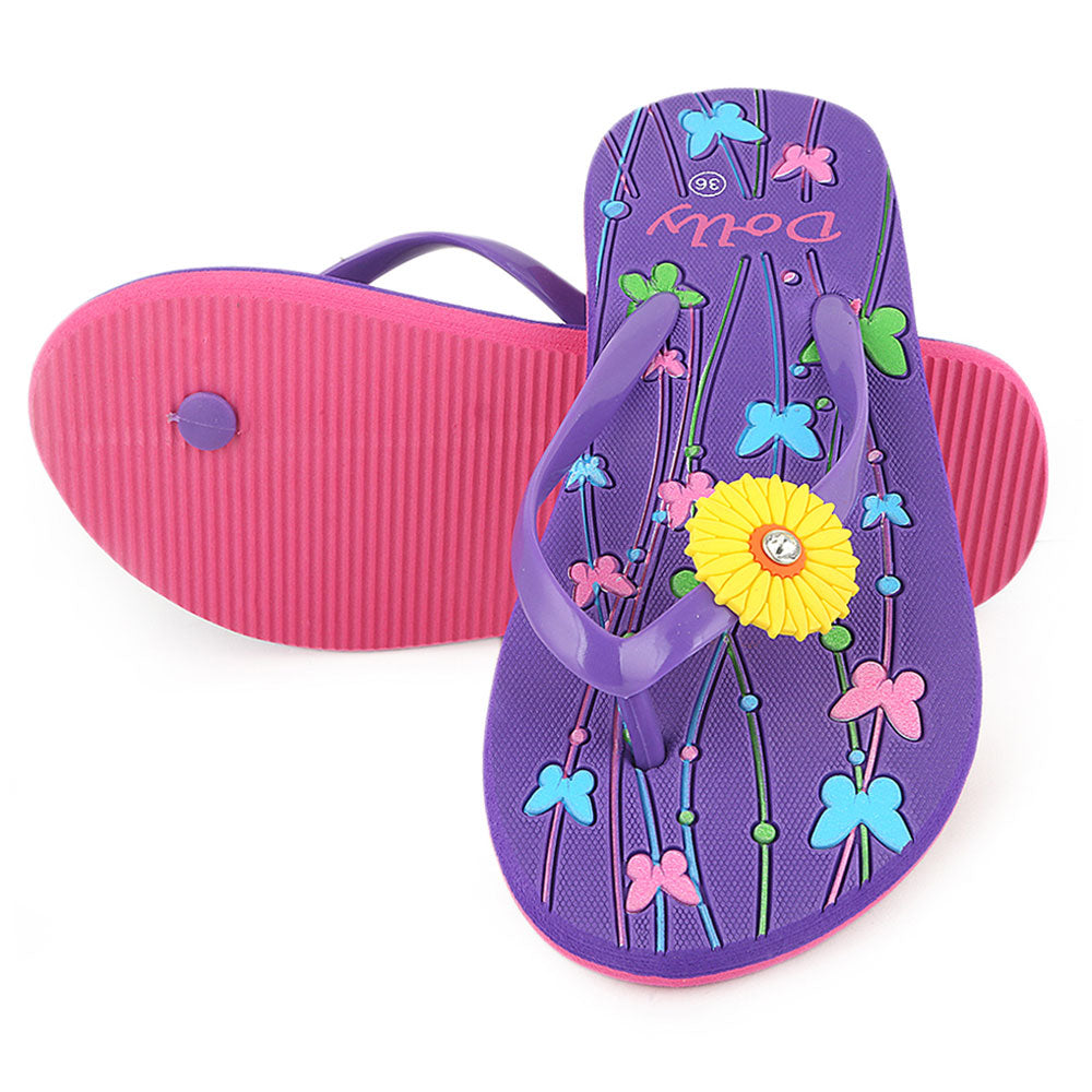 Women's Dolly Slipper  (819-7) - Purple, Women, Slippers, Chase Value, Chase Value