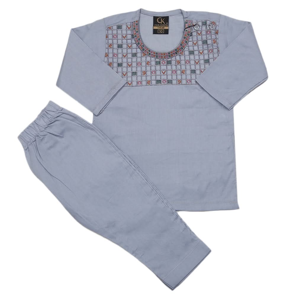 Newborns Boys Shalwar Suits - Grey, Kids, Newborn Boys Shalwar Suits, Chase Value, Chase Value