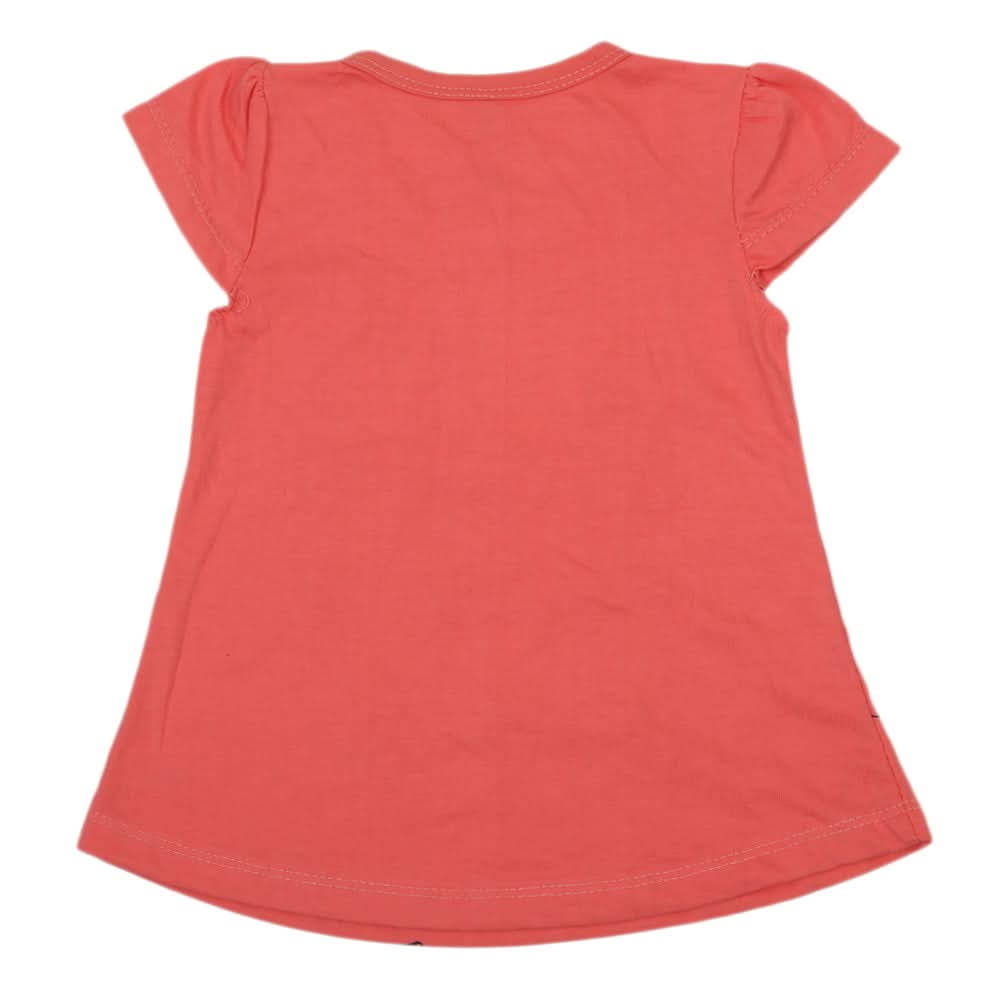 Girls Half Sleeves T-Shirt - Pink, Kids, Girls T-Shirts, Chase Value, Chase Value