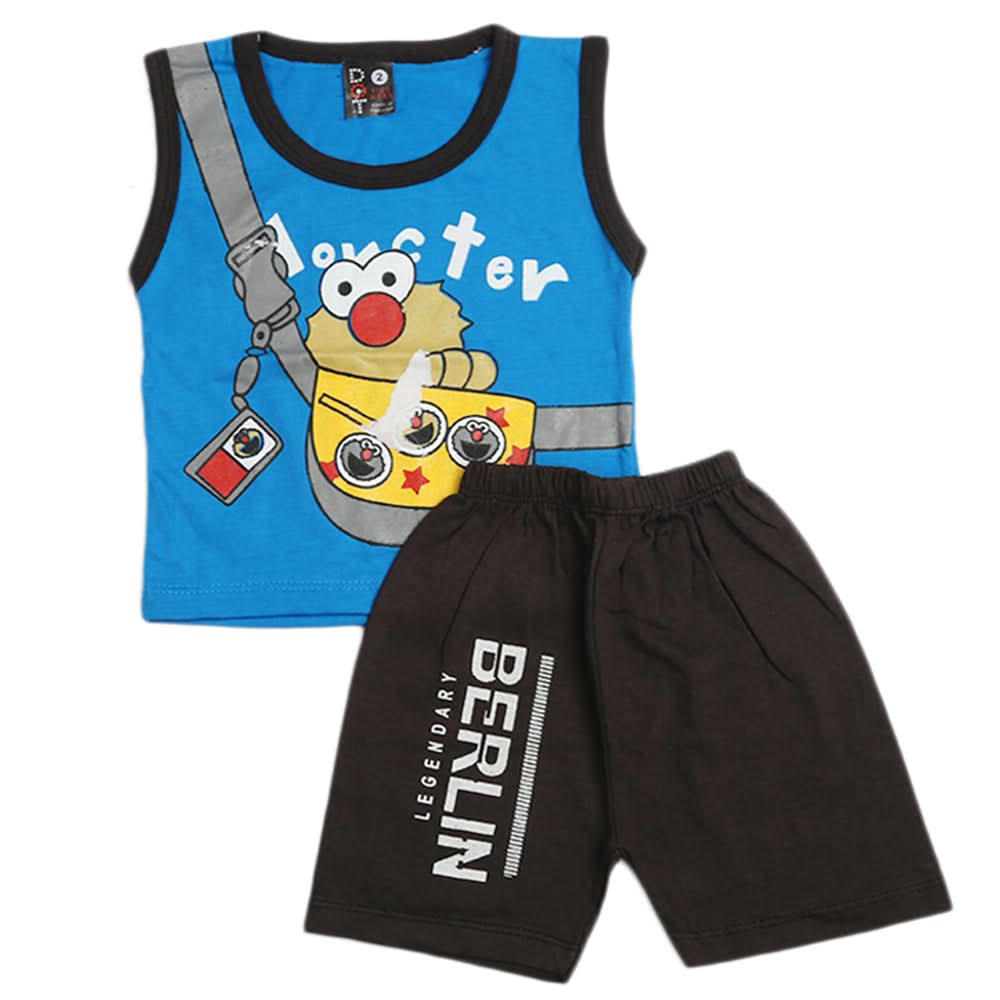 Newborn Boys Sando Suit - Blue, Newborn Boys Sets & Suits, Chase Value, Chase Value