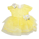 Girls Fancy Frock - Yellow, Girls Frocks, Chase Value, Chase Value