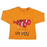 Boys Full Sleeves T-Shirt - Orange, Kids, Boys T-Shirts, Chase Value, Chase Value