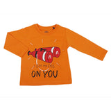 Boys Full Sleeves T-Shirt - Orange, Kids, Boys T-Shirts, Chase Value, Chase Value