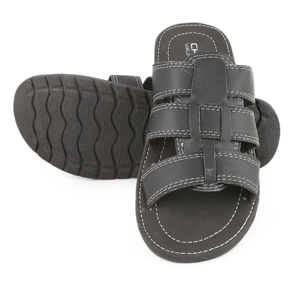 Men's Slippers (746) - Black, Men, Slippers, Chase Value, Chase Value