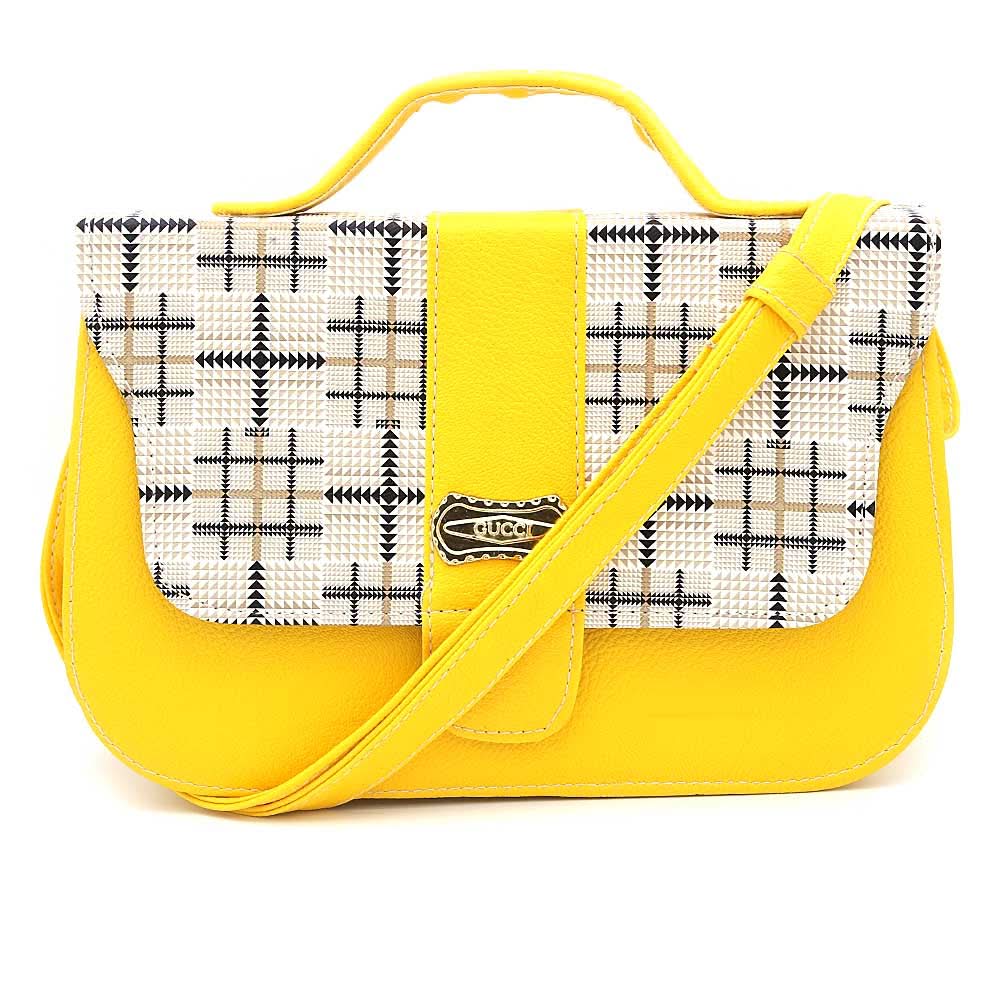 Women's Handbag (2038) - Yellow, Women, Bags, Chase Value, Chase Value