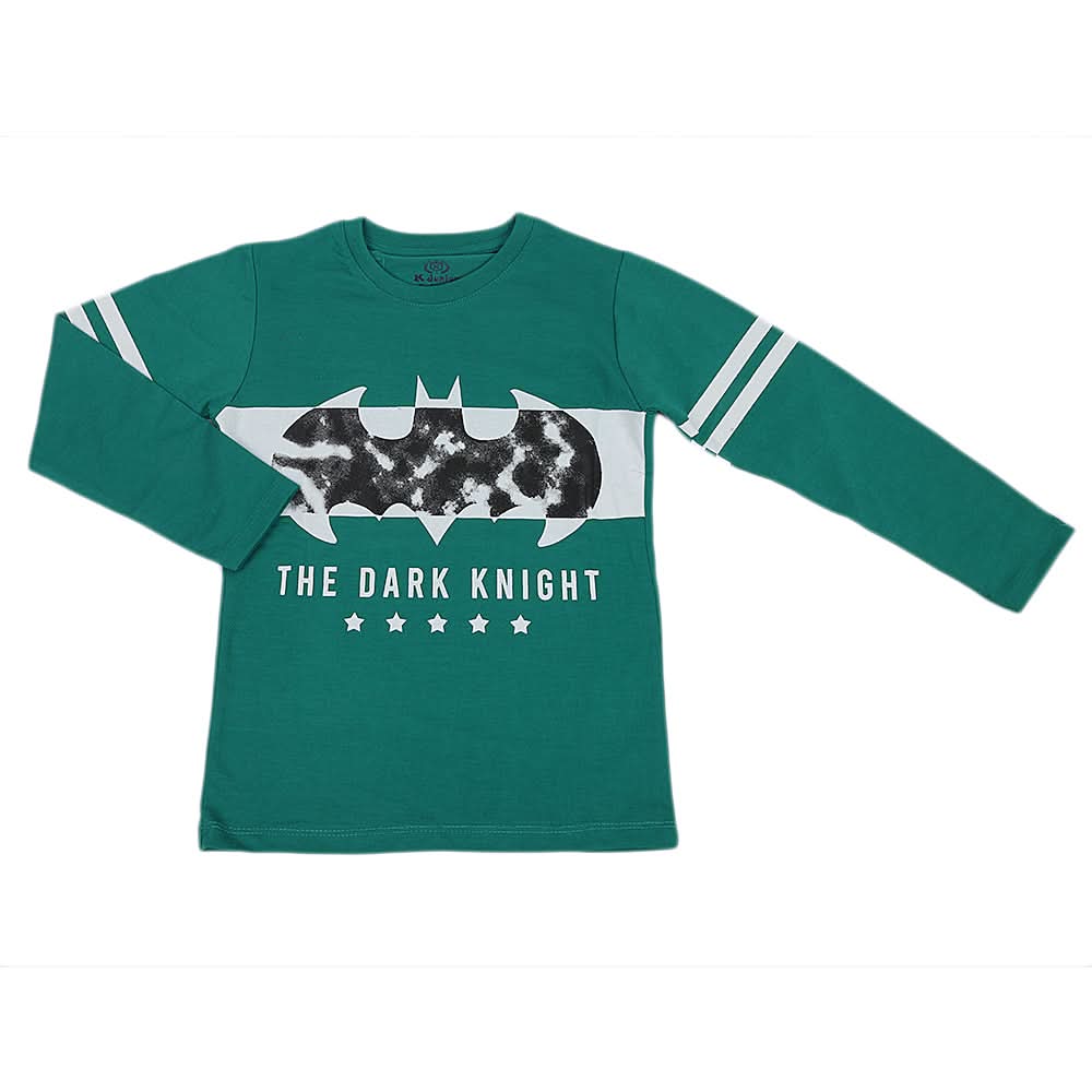 Boys Full Sleeves T-Shirt - Green, Kids, Boys T-Shirts, Chase Value, Chase Value
