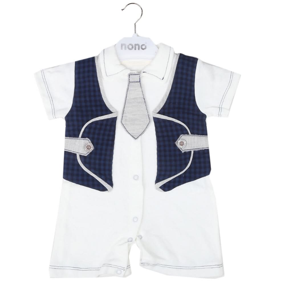 Newborn Boys Half Sleeves Romper - Blue, Kids, Newborn Boys Rompers, Chase Value, Chase Value