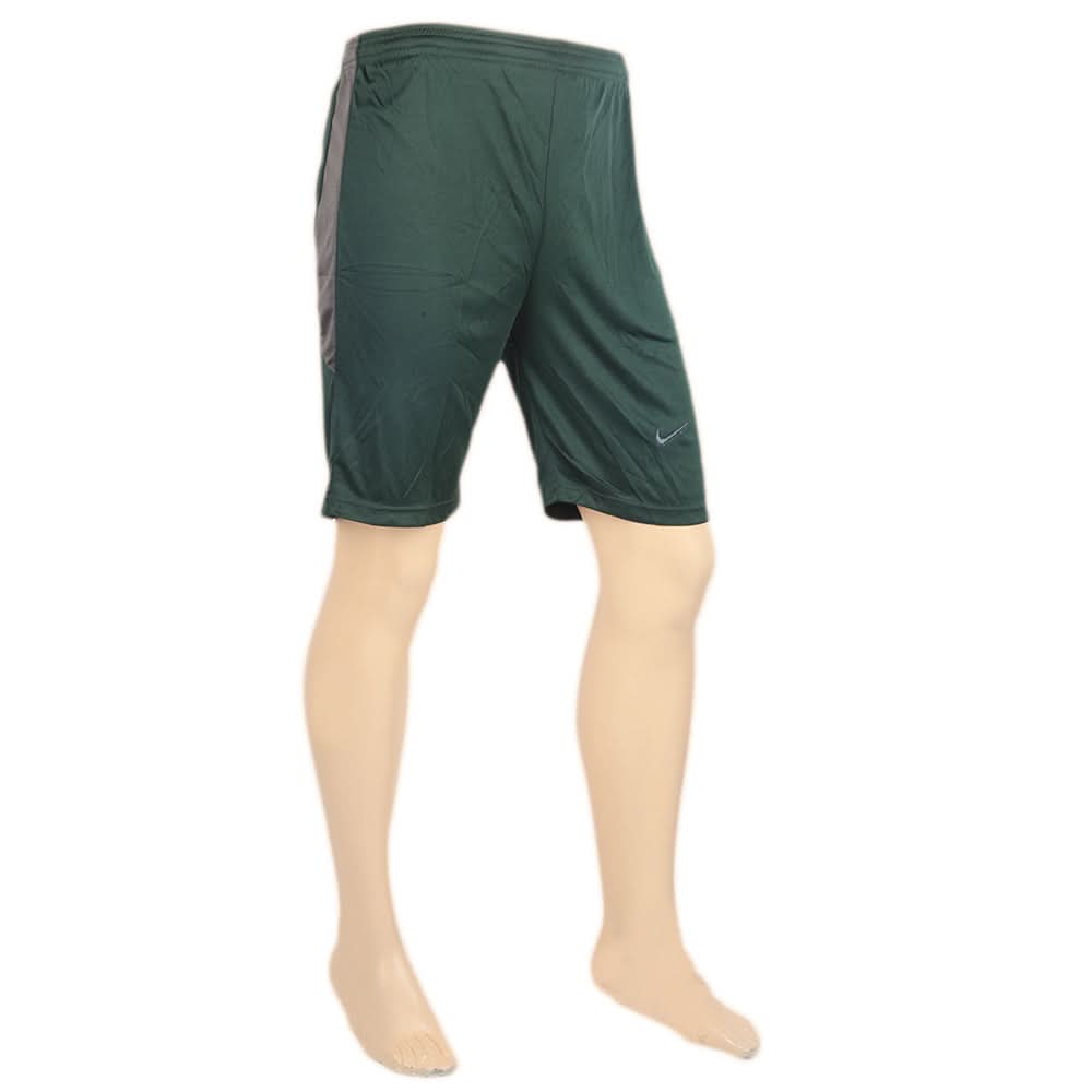 Men's Embroidered Stripe Short - Green & Dark Grey, Men, Shorts, Chase Value, Chase Value