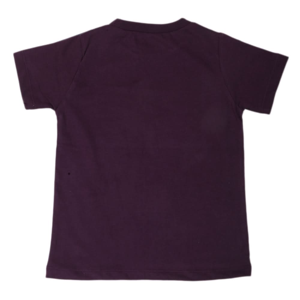 Boys Printed Half Sleeves T-Shirt 4743 - Purple, Kids, Boys T-Shirts, Chase Value, Chase Value