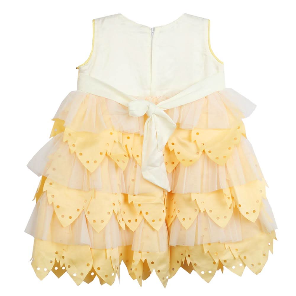 Girls Fancy Frock - Yellow, Girls Frocks, Chase Value, Chase Value