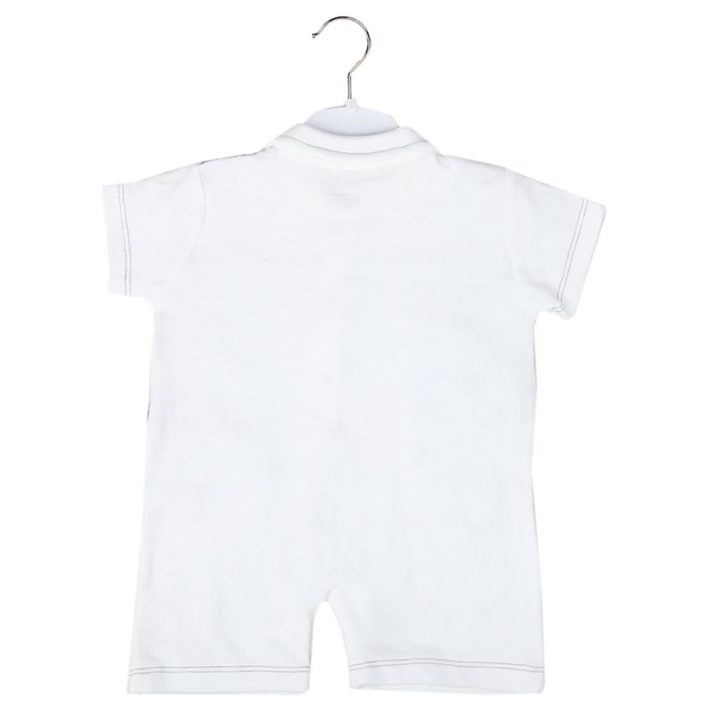 Newborn Boys Half Sleeves Romper - Grey, Kids, Newborn Boys Rompers, Chase Value, Chase Value