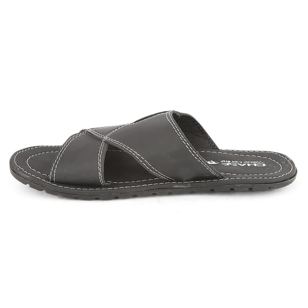 Men's Slippers (MS-732) - Black, Men, Slippers, Chase Value, Chase Value