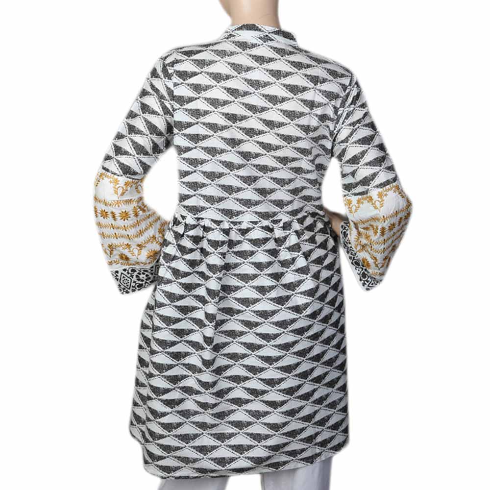 Women's Embroidered Kurti - Black, Women, Ready Kurtis, Chase Value, Chase Value