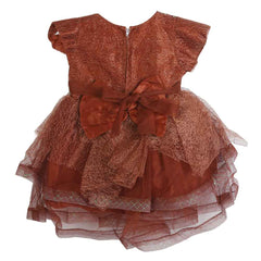 Girls Fancy Frock - Brown, Girls Frocks, Chase Value, Chase Value