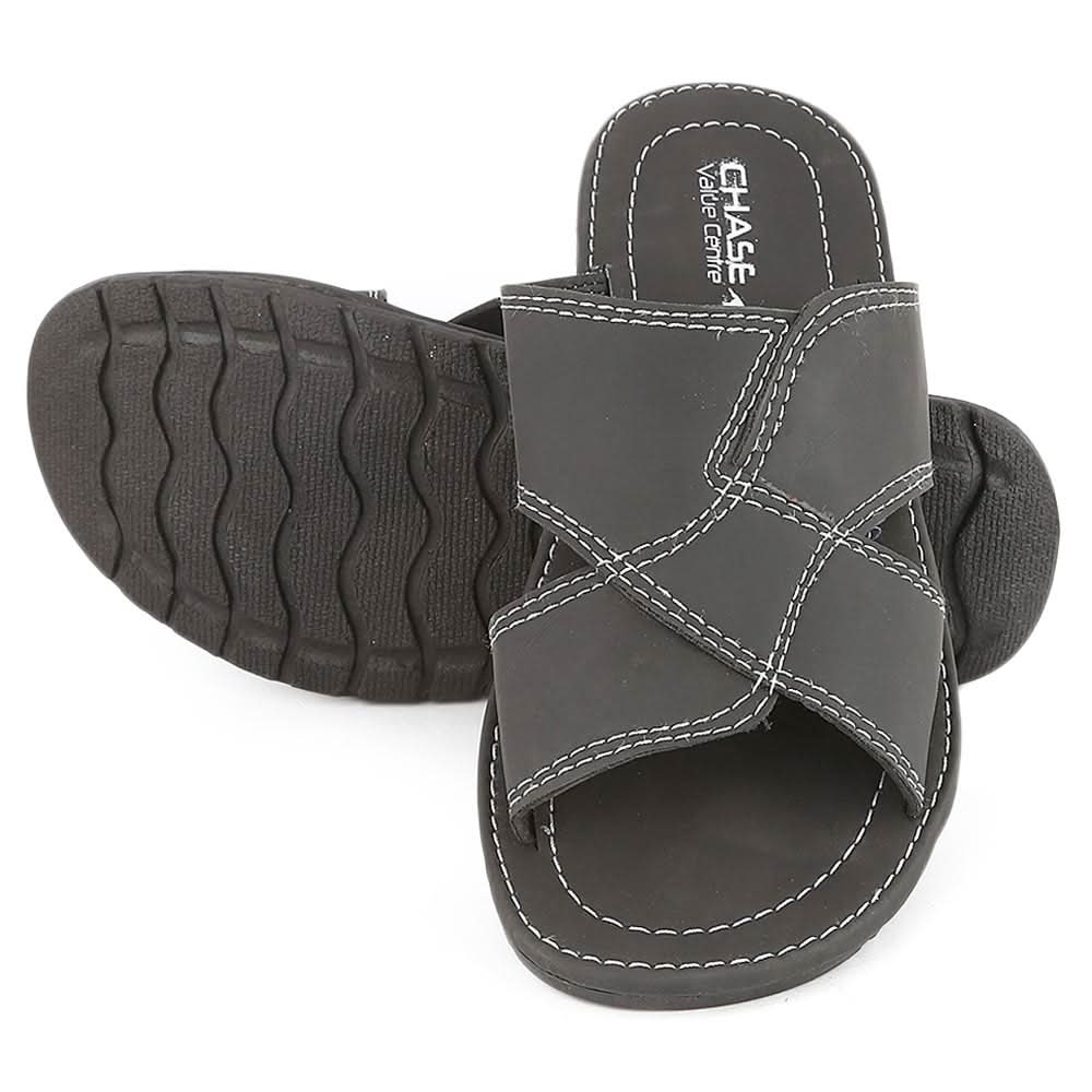 Men's Slippers (MS-732) - Black, Men, Slippers, Chase Value, Chase Value