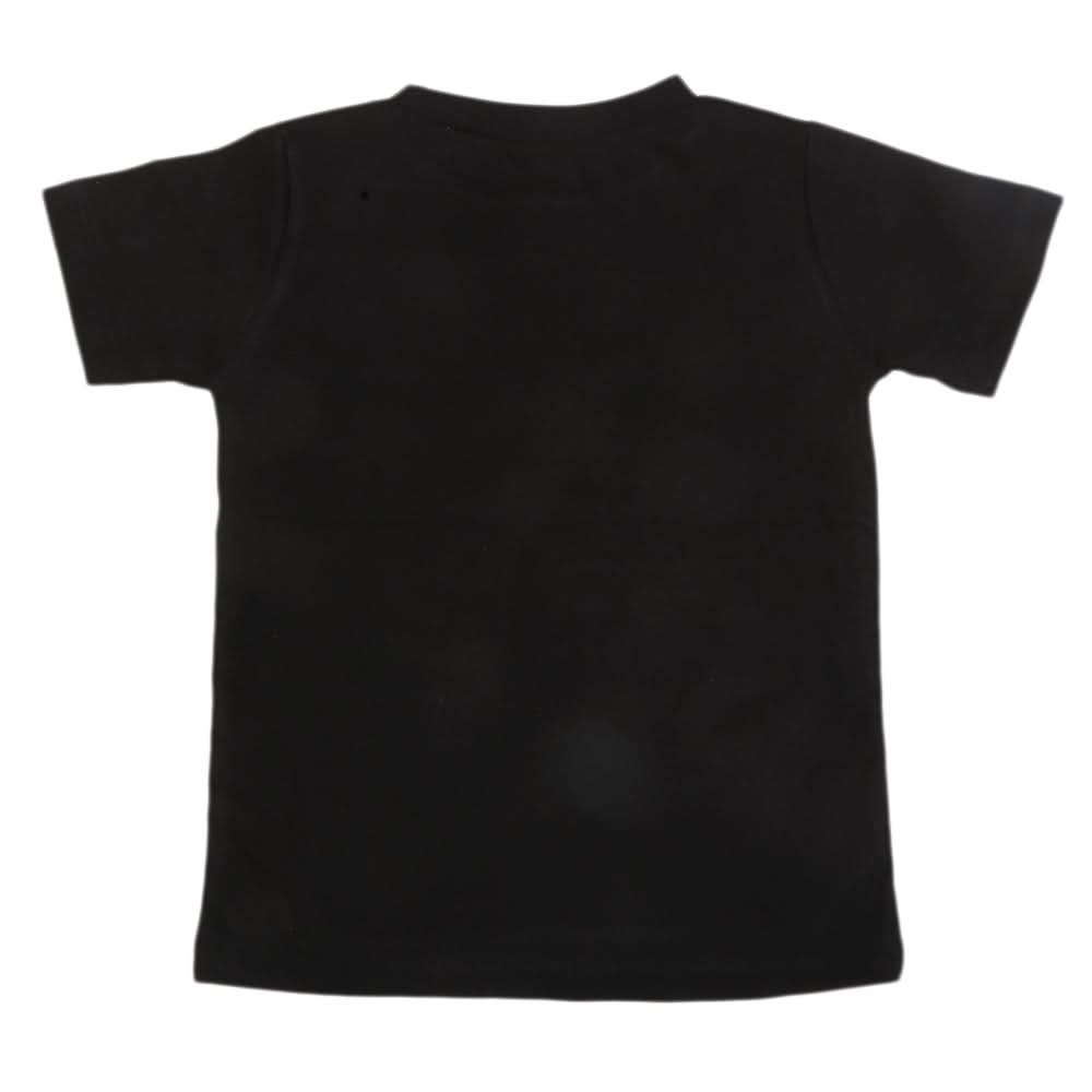 Boys Printed Half Sleeves T-Shirt 4732 - Black, Kids, Boys T-Shirts, Chase Value, Chase Value