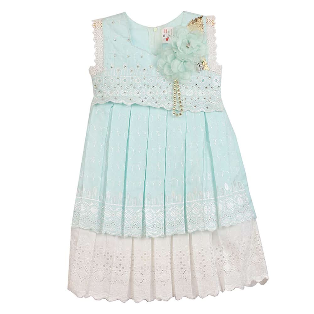 Girls Frock Suits - Cyan, Girls Frocks, Chase Value, Chase Value