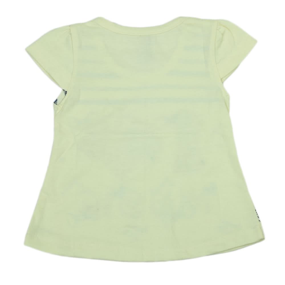 Girls Half Sleeves T-Shirt - Yellow, Kids, Girls T-Shirts, Chase Value, Chase Value