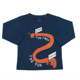 Boys Full Sleeves T-Shirt - Steel Blue, Kids, Boys T-Shirts, Chase Value, Chase Value