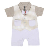 Newborn Boys Half Sleeves Koti Romper - Light Brown, Kids, NB Boys Rompers, Chase Value, Chase Value