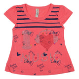 Girls Half Sleeves T-Shirt - Pink, Kids, Girls T-Shirts, Chase Value, Chase Value