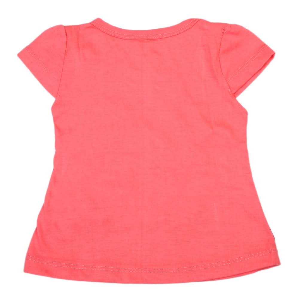 Girls Half Sleeves T-Shirt - Pink, Kids, Girls T-Shirts, Chase Value, Chase Value
